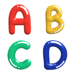 RYGB Alphabet 3D