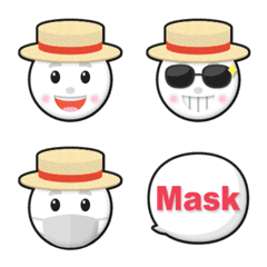 straw hat moon emoji