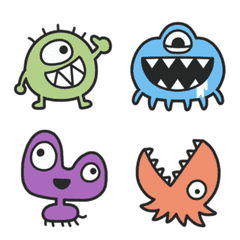 emoji animasi palet monster