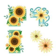 Frame Emoji vol.52 sunflower