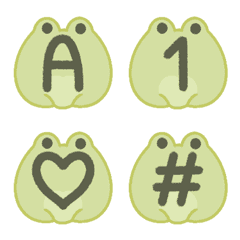 Frog emoji font