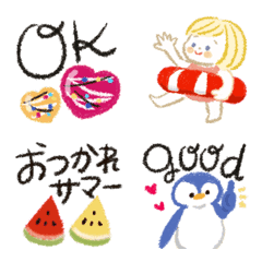 Summer word  emoji