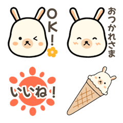 lovely bear rabbit emoji1