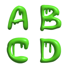 Halloween Slime Font 3D