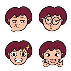 redhead emoji – LINE Emoji | LINE STORE