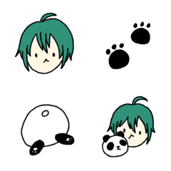 Panda and its lovely Ryushen buddies