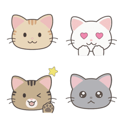 猫ちゃんの顔文字 - LINE絵文字 | LINE STORE