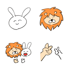 Rabbit and Lion's daily Emoji