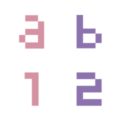 Pixel alphabets vol.1