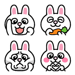 Rabbit's Hundred Faces Emoji Taiwanese