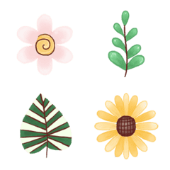 Flowers and Leaves Color Version Emoji