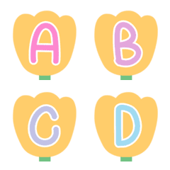 Emoji A-Z Tulip