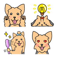 Dog Emoji Yorkshire Terrier