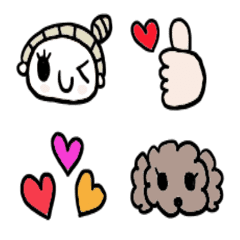 (Various emoji 326adult cute simple)
