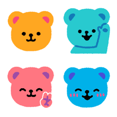 4colored bears emoji