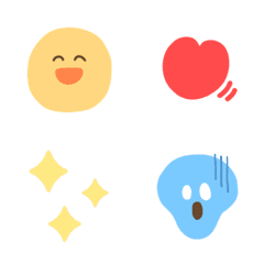 simple flat emoji