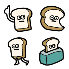 Move! Plain bread emoji