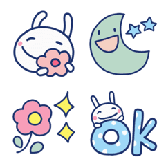 Relaxing Almost White Rabbit Emoji