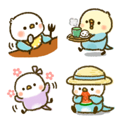 Fluffy Parakeets Emoji
