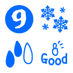 Emoji that one wants to use (blue)