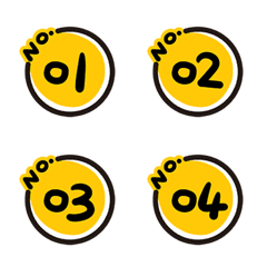 Number/Number/Yellow Black(1-40)