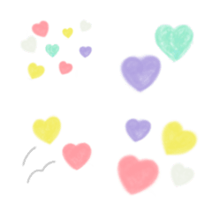 heart,heart,heart! pastel rainbow
