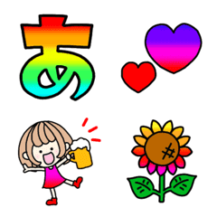 Tegaki Emoji - colorful.2