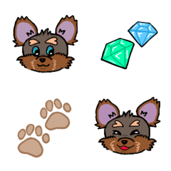 Jeweled yorkshire terrier Emoji
