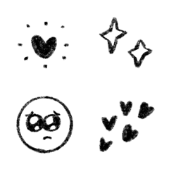 monotone rakugaki emoji