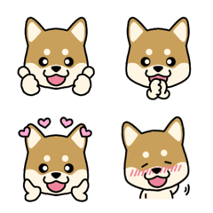 Cute Shiba inu Emoji.