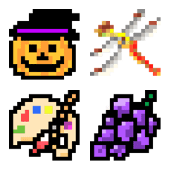 autumn-fall [ dot emoji - Pixel art ]