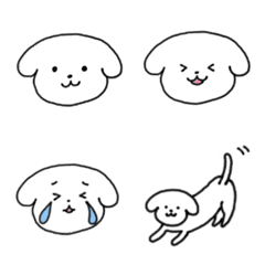 Little White Dog Emoji