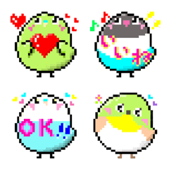 Cute Birds pixel art : Emoji