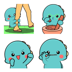 Lovely dino 3 : Animated emoji