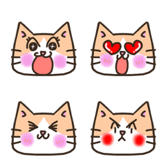 Emoji hanya untuk wajah kucing