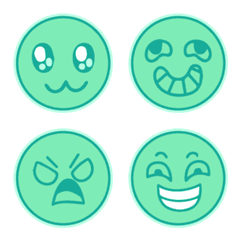 green emoji mood