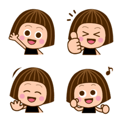 cute smiling girl emoji