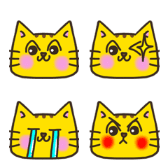 Face cat emoji without letters 2