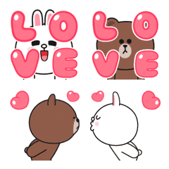 BROWN & FRIENDS : Love Love Emoji 2