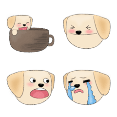 Yellow Labrador Retriever Emoji ver.1