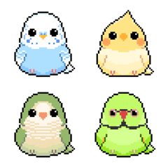 Pixel Parrot Bird Balls