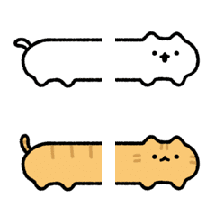 connected cute cats Emoji