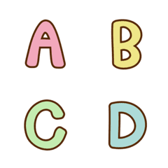 Emoji A-Z Pastel