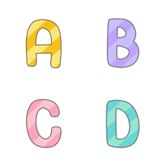 English Alphabets Candy ABC 123 Symbol