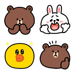 BROWN & FRIENDS emoji by yoyoyon