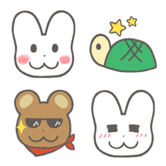 Utchan white rabbit emoji