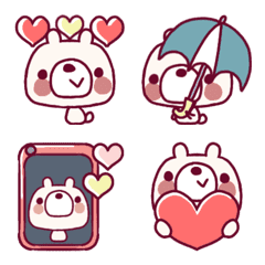 Emoji of various feelings of bear