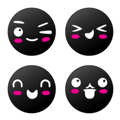 Black emoji mood