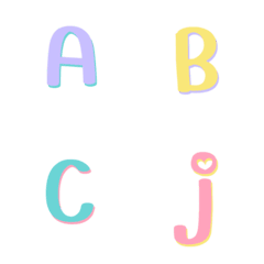 ABC Alphabet 123 Symbol Pastel