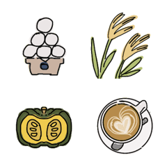 autumn foods Emojis.